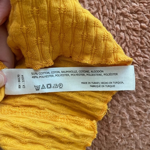 Saturday Sunday by Anthropologie Golden Knit Scoop Neck Top - Picture 4 of 4